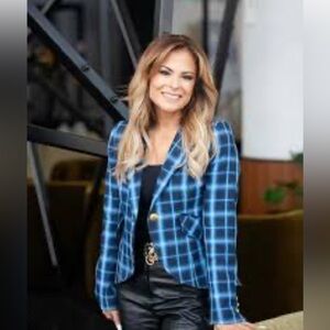 Smythe One-button Plaid Blazer